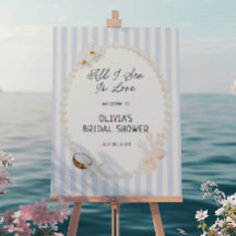 All I Sea Is Love Soft Beach Bridal Shower Welcome