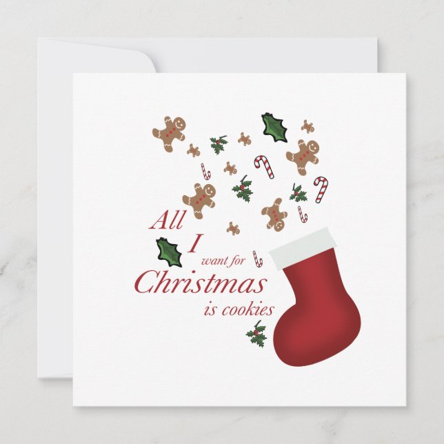 all i wanted for christmas is cookie (Anverso)