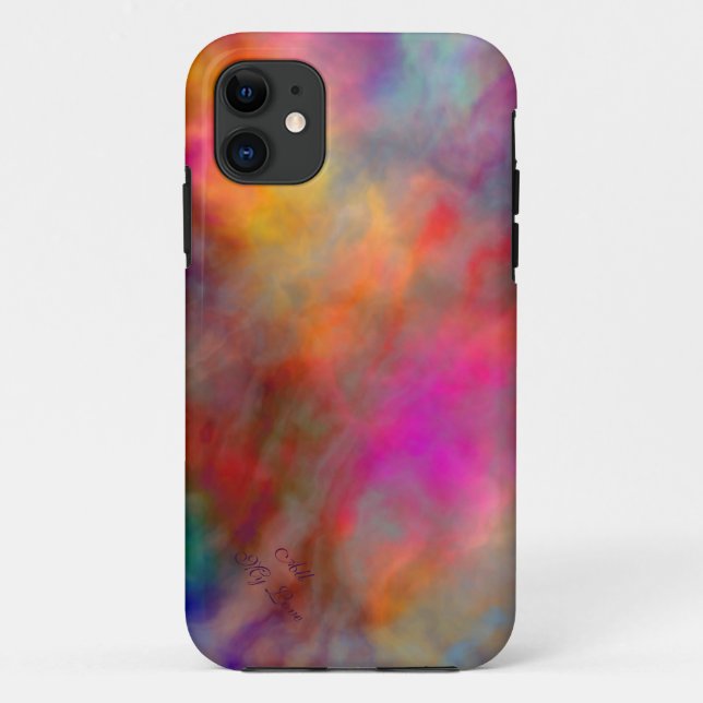 "All My Love" funda abstracto para iPhone (Reverso)