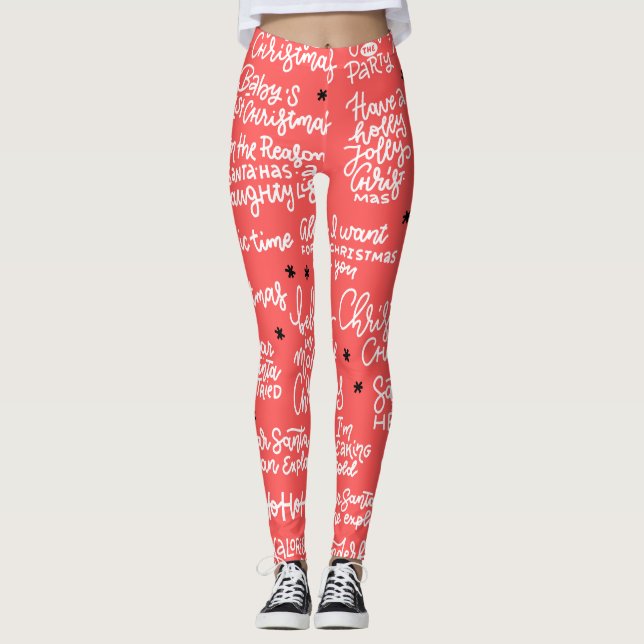 All Over Printed Christmas Leggings (Anverso)