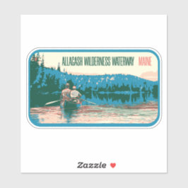 Allagash Wilderness Waterway Maine USA Pegatina