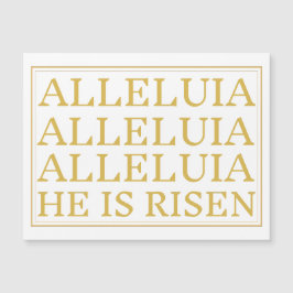 Alleluia es una tarjeta magnética de Pascua