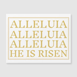 Alleluia es una tarjeta magnética de Pascua