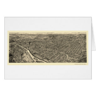 Allentown, mapa panorámico del PA - 1922
