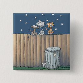 Alley Gats en un botón de valla