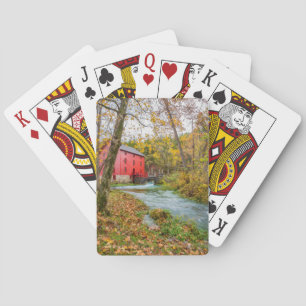 Alley Mill En Otoño Jugando Cartas