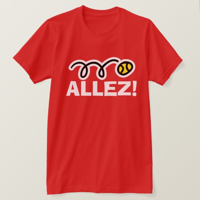 ¡Allez! camiseta deportiva de tenis de Guay de col (Anverso del diseño)