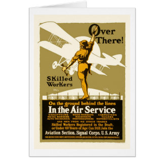 ¡Allí!  En el servicio aéreo