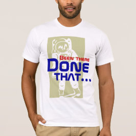 Allí hecho que camiseta del hombre del espacio del