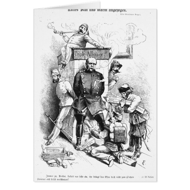 Alliance triple, de 'Bismarck (Frente)