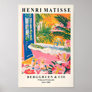 Alligator En Bathtub Poster Gracioso, Arte De Medi