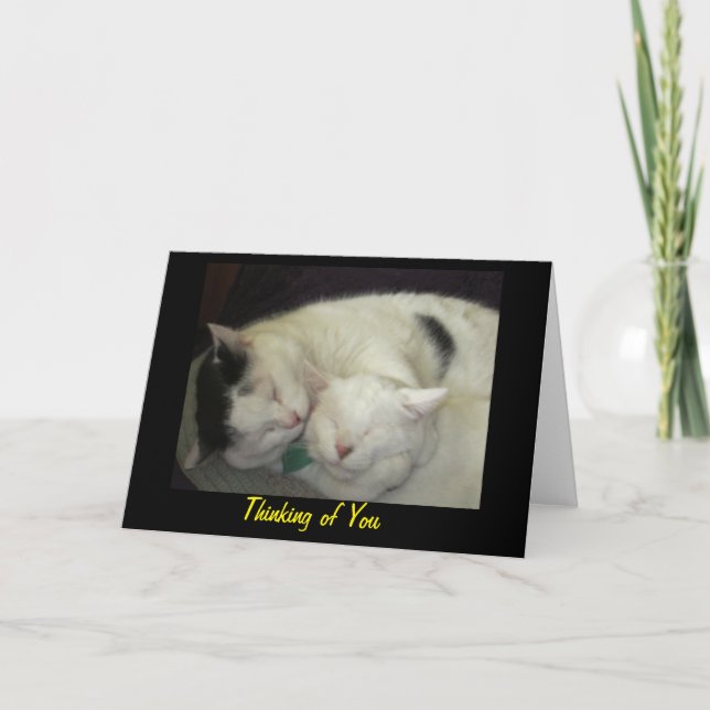 Allis y Abbie que piensan en usted tarjeta de (Anverso)