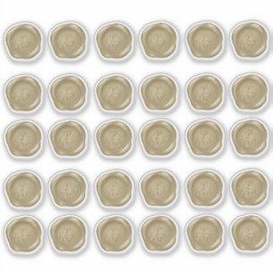 Allison1 Pegatina de sellos de cera de oro amarill