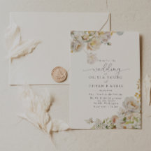 Allure - Invitación a Boda de Rosas Blancas y Resp