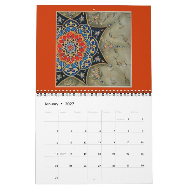 ¡Alma de la seda! Calendario (Jan 2027)
