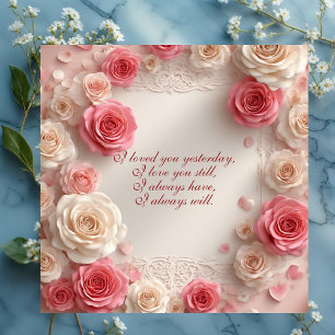 Alma gemela atemporal de rosas pastel shabby chic