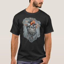 Alma Mecánica – Camiseta Corazón Steampunk Cyberpu