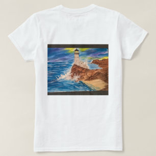 Alma para empapelar la camiseta del faro