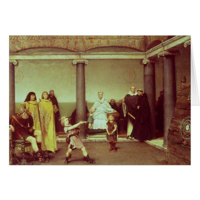Alma-Tadema | Educación de los niños de Clothilde (Anverso (Horizontal))