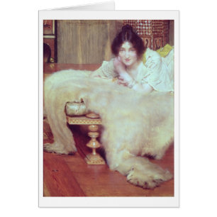 Alma-Tadema el   un oyente: La manta del oso, 1899
