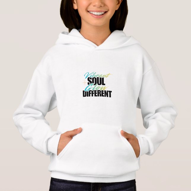 Alma vibrante, brilla diferente sudadera para chic (Anverso)