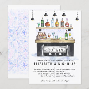 Almacenar la barra   Invitación de ducha de matrim