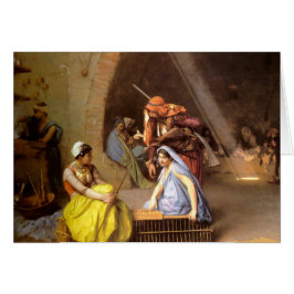 "Almehs que juega a ajedrez en un café", por Jean