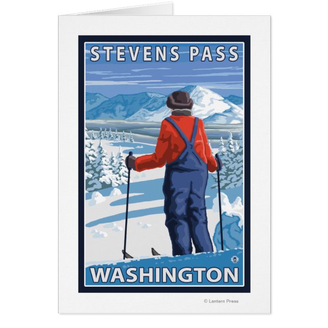 Almirante de esquí - Paso Stevens, Washington (Frente)