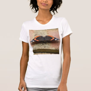 Almirante rojo mariposa camiseta