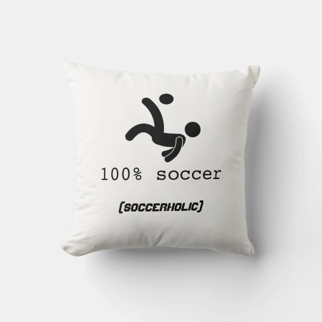 Almohada 100% del fútbol 16x16 (Anverso)