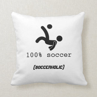 Almohada 100% del fútbol 16x16