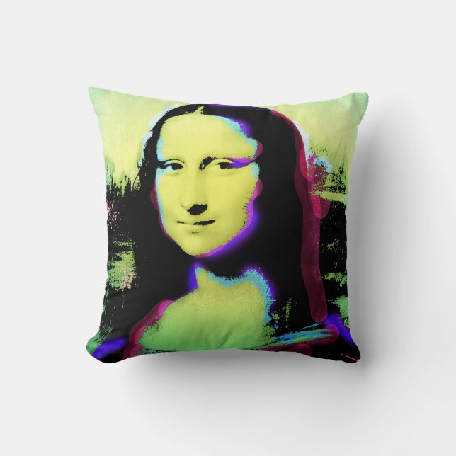 Almohada 1 del arte de Mona Lisa (Anverso)