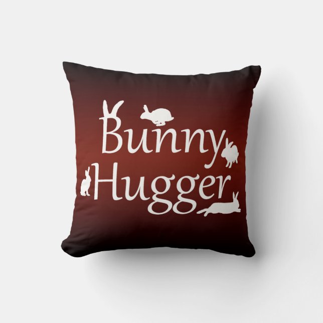 Almohada Abrazabunny (Rojo Oscuro/Claro) (Anverso)