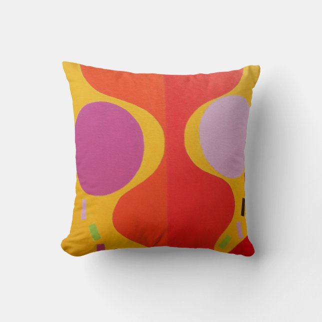 Almohada abstracta con estilo de fashionista (Anverso)