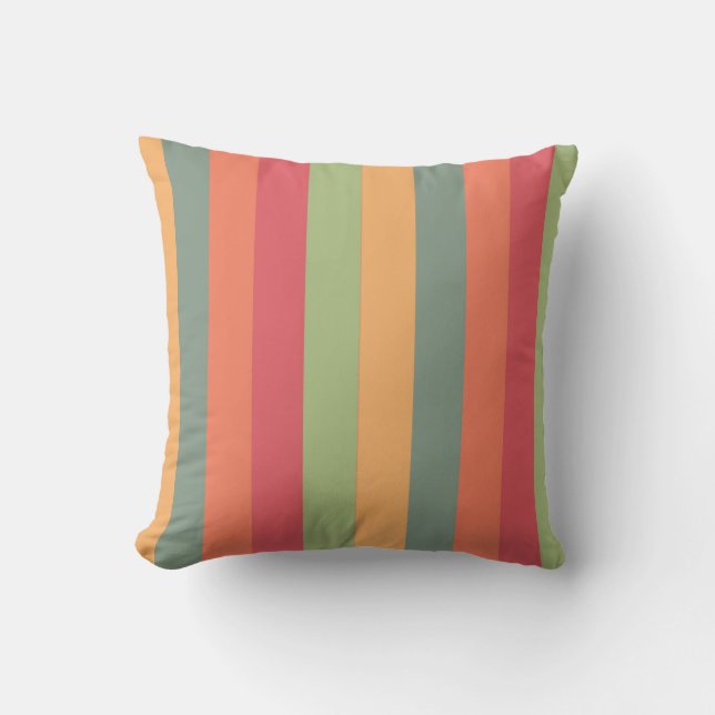 almohada abstracta con rayas verticales (Anverso)