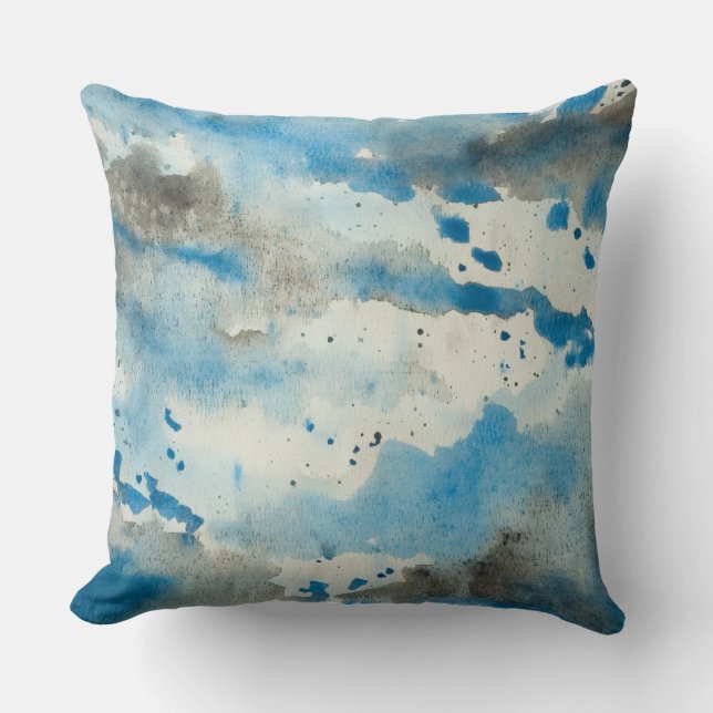 almohada abstracta de acuarela (Anverso)