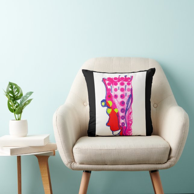 Almohada abstracta de arte regio (Silla)