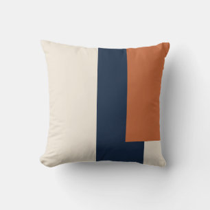 Almohada abstracta de bloque de color de estética