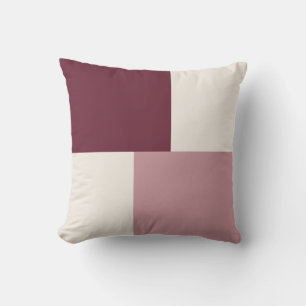 Almohada abstracta de bloque de color de estética