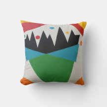 Almohada abstracta de cono de confeti