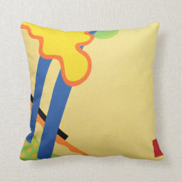 Almohada abstracta de la categoría azul 3