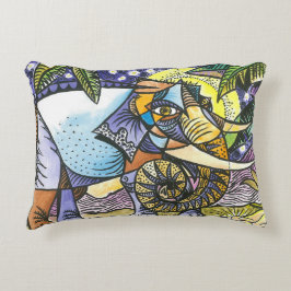 Almohada abstracta del acento del elefante