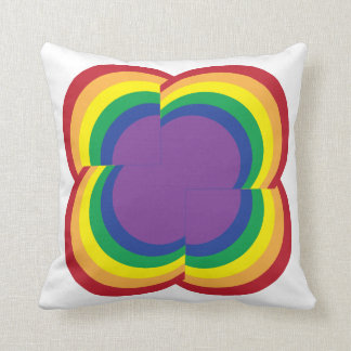 Almohada abstracta del arco iris