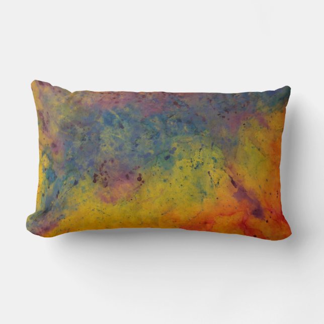 almohada abstracta del campo de color (Anverso)