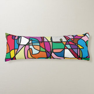 Almohada abstracta del cuerpo del Doodle de los