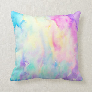 Almohada abstracta del modelo de la acuarela