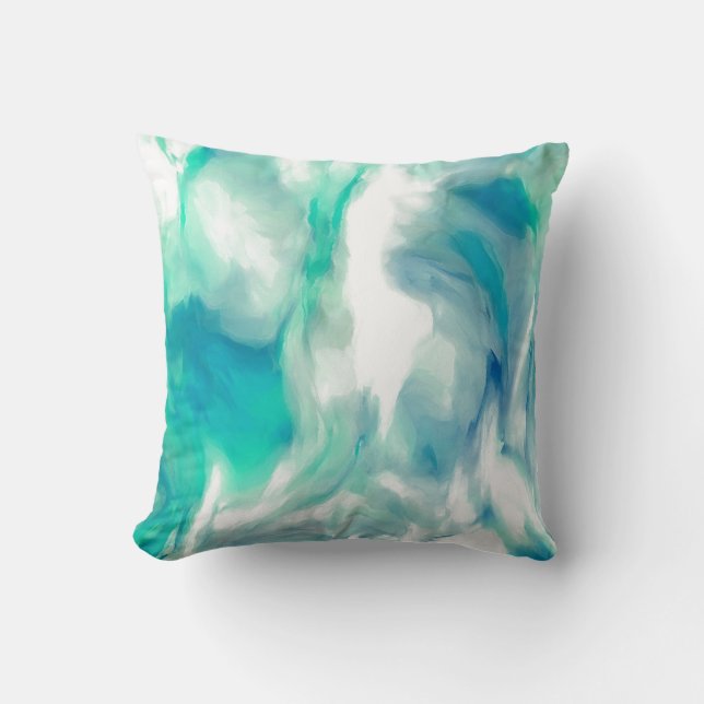 almohada abstracta, el flujo del río (Anverso)