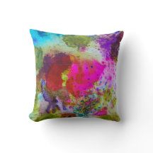 Almohada abstracta manchada de tinta del diseño