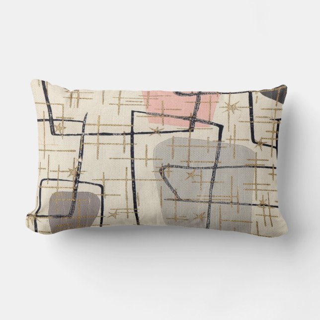 Almohada abstracta moderna del Lumbar de la tela (Anverso)