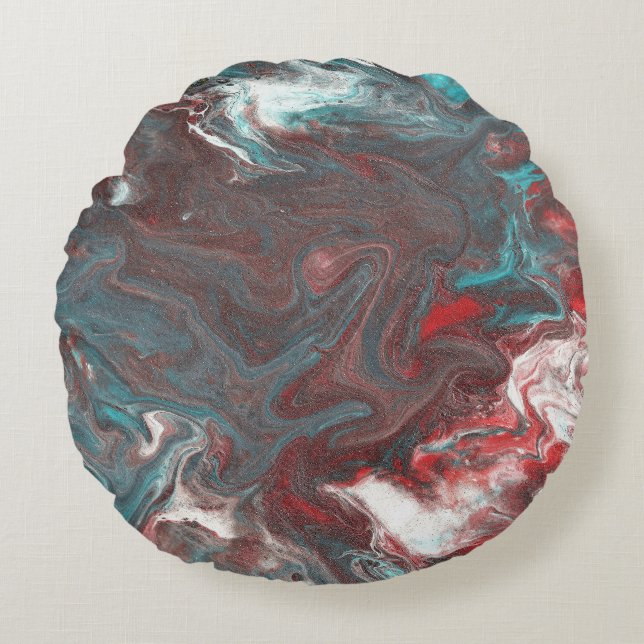 Almohada abstracta Pacific Boils Over 2 (Anverso)